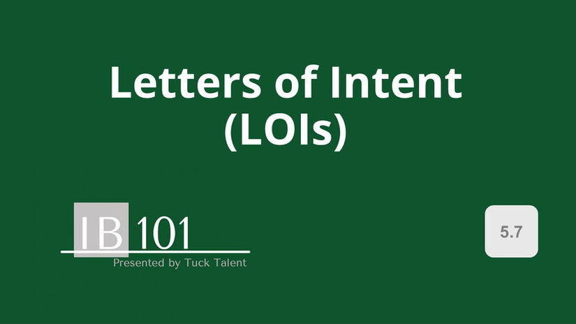 5.7 Letters of Intent (LOIs)